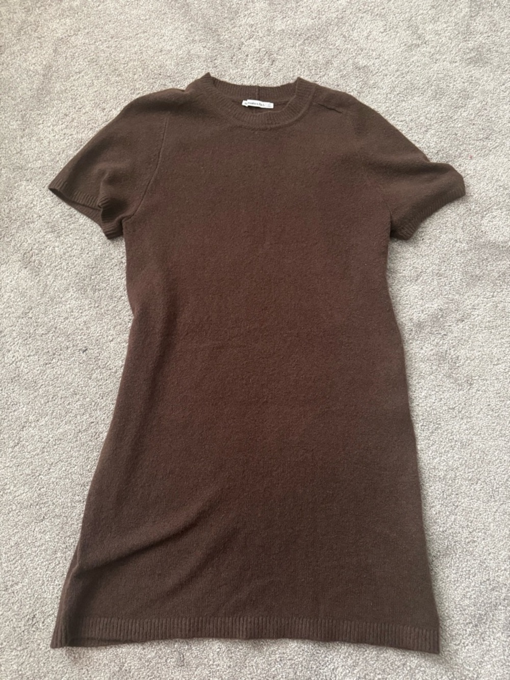 Abercrombie & Fitch Chocolate Brown Short Sleeve Knit Dress